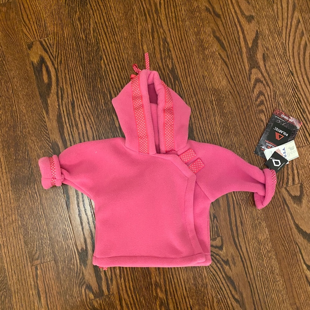 Widgeon Bright Pink Hooded Fleece Jacket - 3M